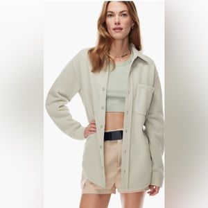 Aritza tna 
Polar Shirt Jacket silver sage green size M